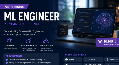 Machine Learning Engineer must have 7y+ exp REMOTE